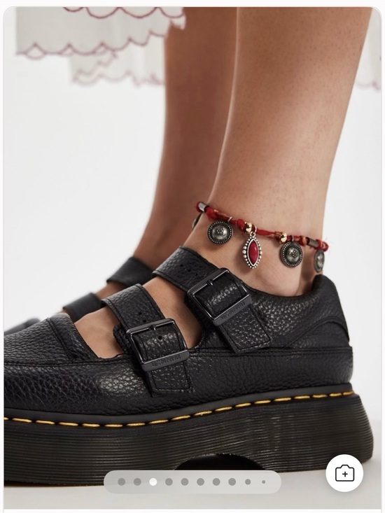 Dr. Martens Shoes - Doc Martins Double Strap Black Mary Jane Platform Leather Sandals